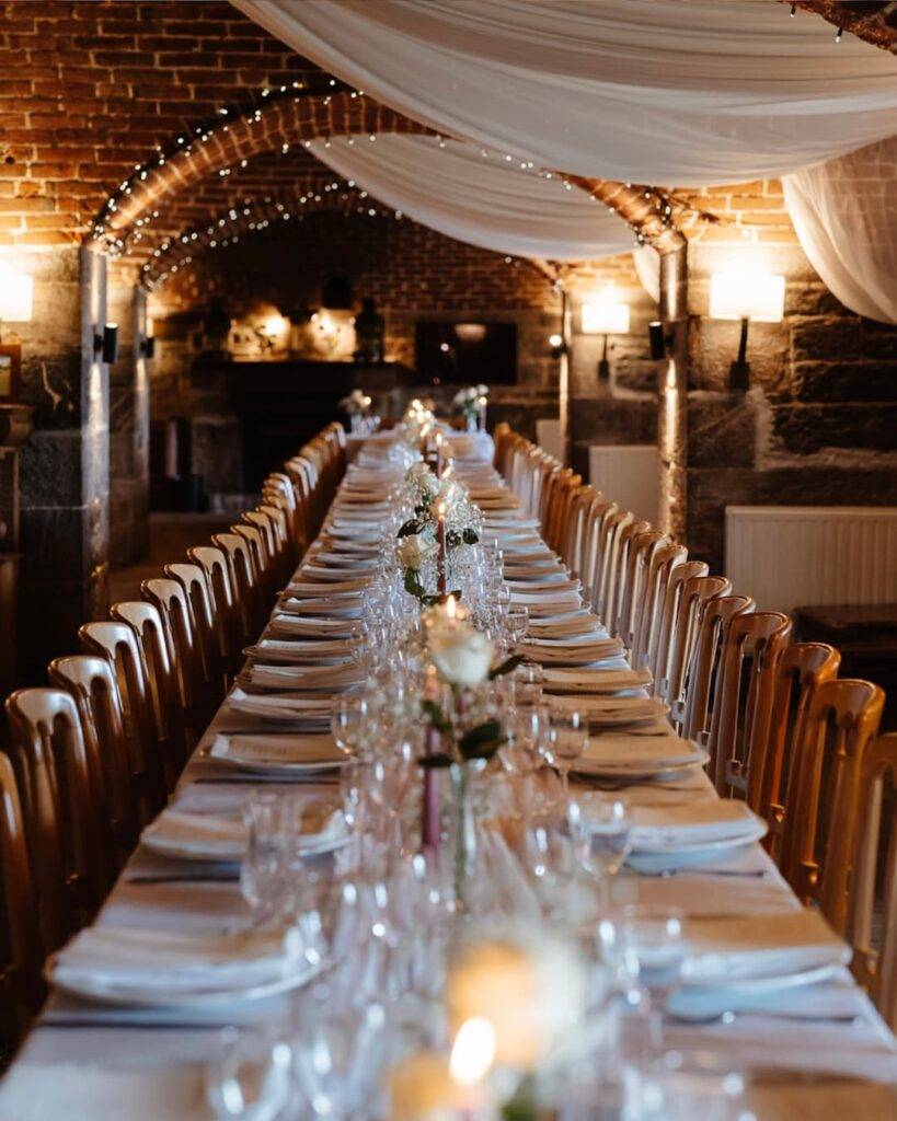 Long Table In Castle Venue